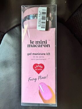 le mini macaron Gel Manicure Kit - Pink (Fairy Floss)